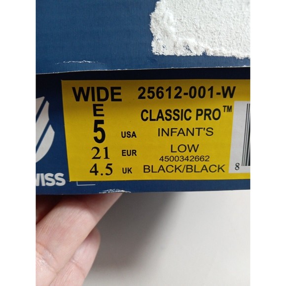 K swiss Classic Pro Infant Low Sneakers Size 5W‎ - Picture 6 of 10